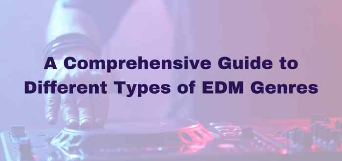 A Comprehensive Guide to Different Types of EDM Genres